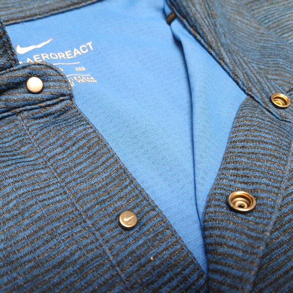 Nike Aeroreact Man's Blue Shirt Size XXL - Picture 8 of 10